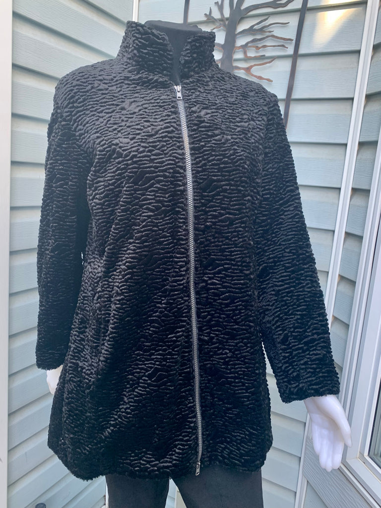 Faux persian lamb coat hotsell