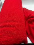 Boucle Fleece - Red