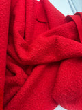 Boucle Fleece - Red